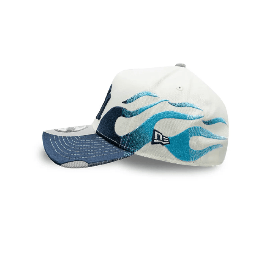 NEW ERA 9FORTY A-FRAME MLB NEW YORK YANKEES FLAME GORRA AJUSTABLE BLANCA