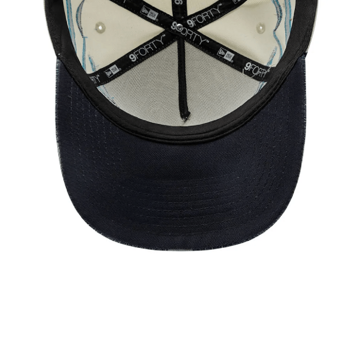NEW ERA 9FORTY A-FRAME MLB NEW YORK YANKEES FLAME GORRA AJUSTABLE BLANCA