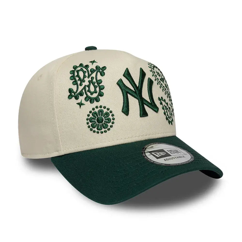 NEW ERA 9FORTY E-FRAME MLB NEW YORK YANKEES PAISLEY GORRA AJUSTABLE VERDE