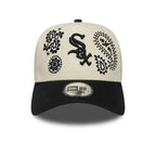 NEW ERA 9FORTY E-FRAME MLB CHICAGO WHITE SOX PAISLEY GORRA AJUSTABLE NEGRA