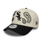 NEW ERA 9FORTY E-FRAME MLB CHICAGO WHITE SOX PAISLEY GORRA AJUSTABLE NEGRA