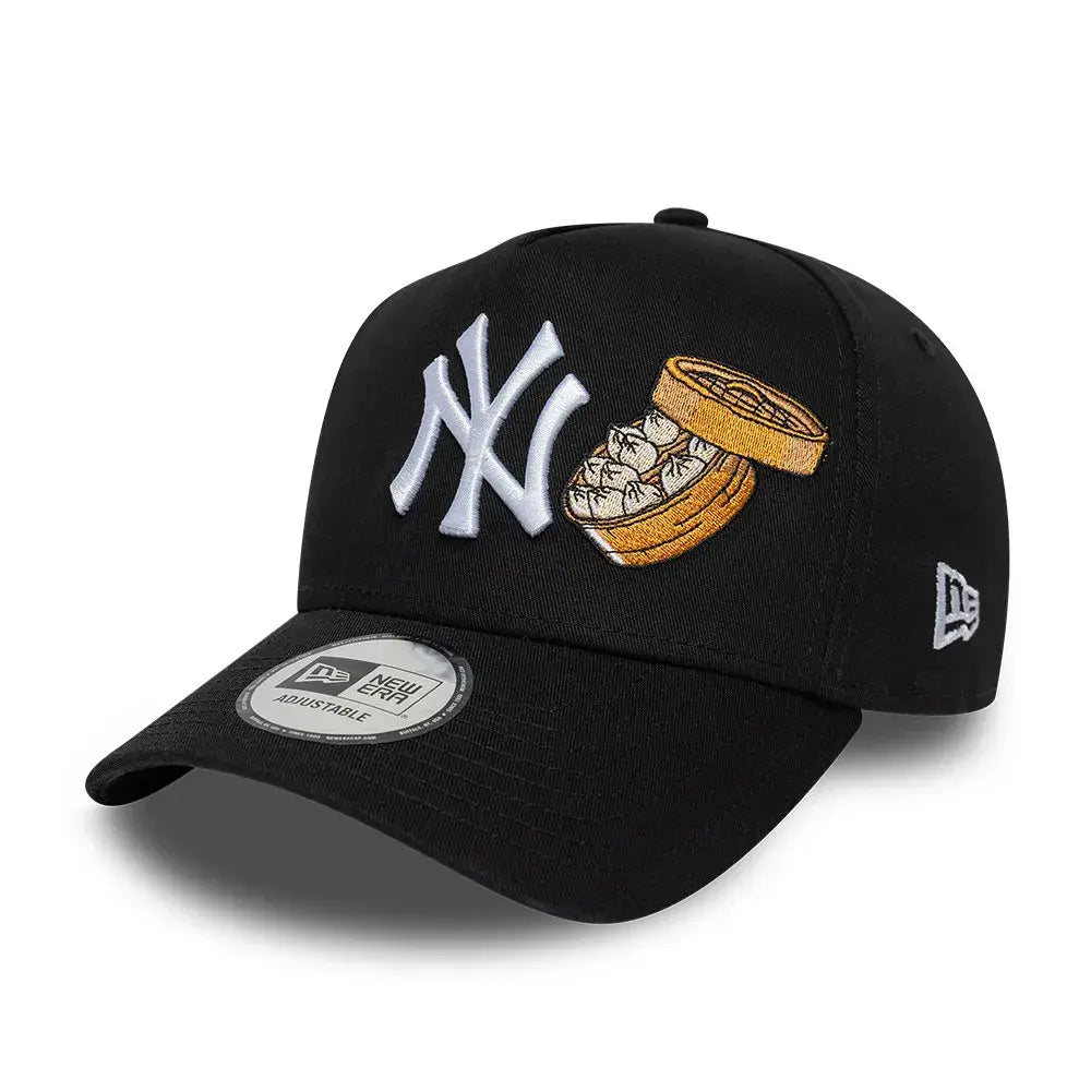 NEW ERA 9FORTY E-FRAME MLB NEW YORK YANKEES FOOD GORRA AJUSTABLE NEGRA