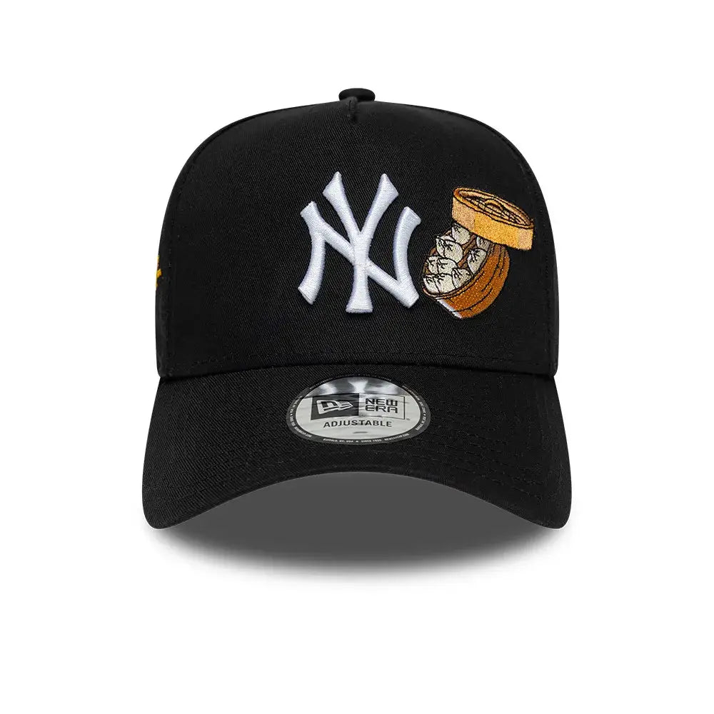NEW ERA 9FORTY E-FRAME MLB NEW YORK YANKEES FOOD GORRA AJUSTABLE NEGRA