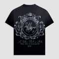 MONOIC TUTTO BENE I CAMISETA OVERSIZED CAVALLO NEGRO DESGASTADO