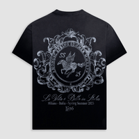 MONOIC TUTTO BENE I CAMISETA OVERSIZED CAVALLO NEGRO DESGASTADO