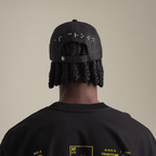 AP CROWN SIGNAL GORRA AJUSTABLE SIETE BLACK TRUCKER NEGRO