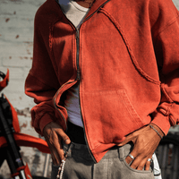 CULTUREWISE TWO STROKE SAINTS BUZOS DE CIERRE OVERSIZED TWO STROKE NARANJA