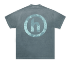 HIDDEN VINTAGE CRACKED LOGO CAMISETA AZUL