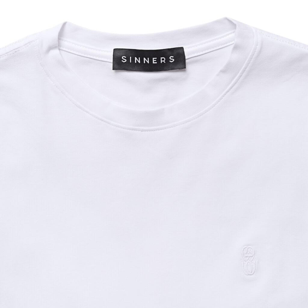 SINNERS PRIMAVERA 26 MONOGRAM CAMISETA SLIM BLANCA