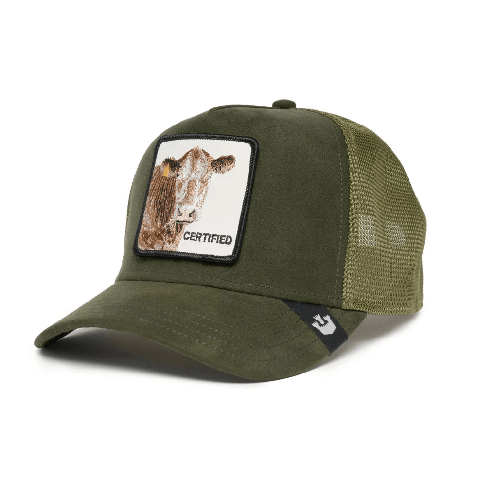 GOORIN BROS VACA THE SUEDE COW GORRA CAMIONERA AJUSTABLE VERDE