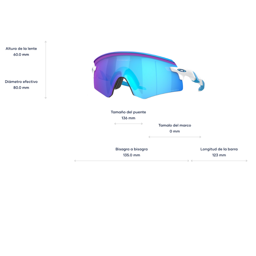 GAFAS OAKLEY ENCODER BLANCO LENTE AZUL