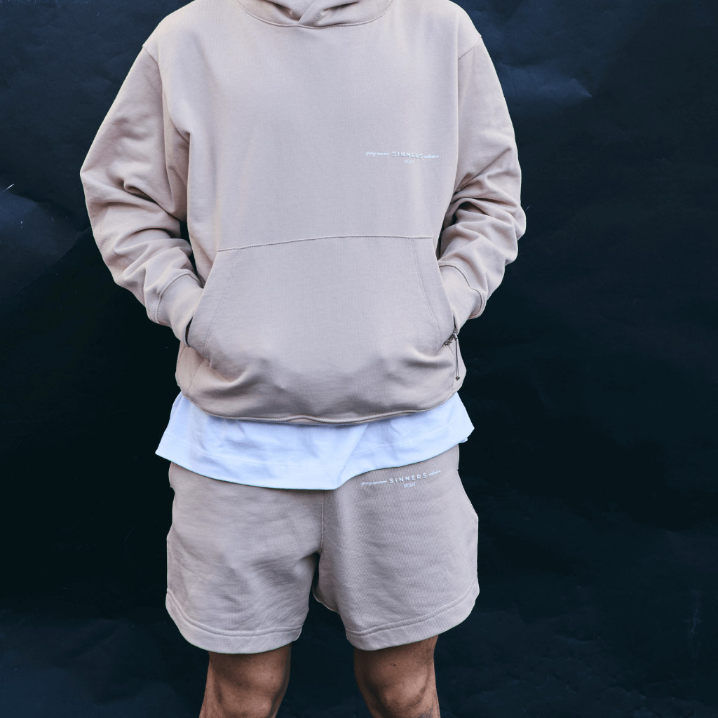 SINNERS GARMENTS SHORTS DE ALGODON BEIGE