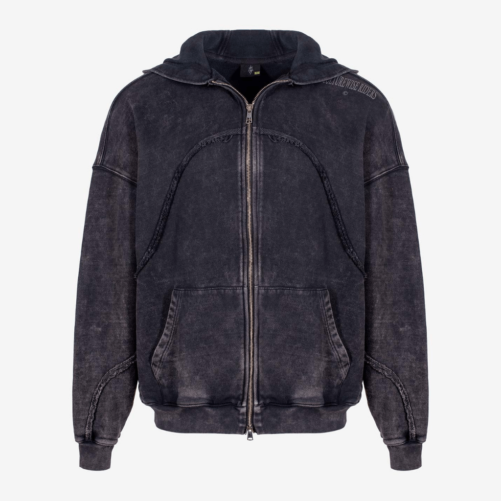 CULTUREWISE TWO STROKE SAINTS BUZOS DE CIERRE OVERSIZED TWO STROKE NEGRO