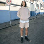 SINNERS GARMENTS SHORTS DE ALGODON BEIGE