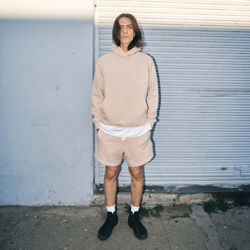 SINNERS GARMENTS SHORTS DE ALGODON BEIGE