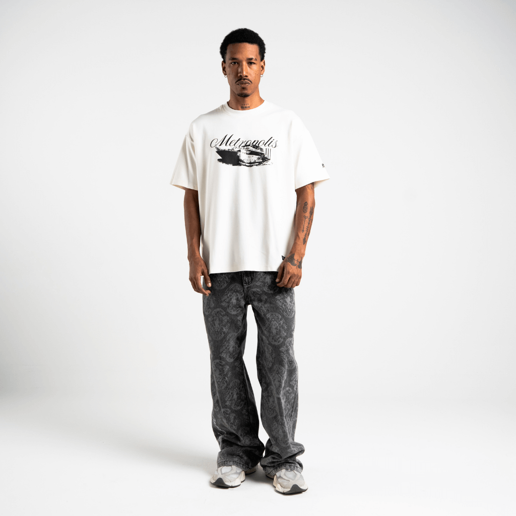 AURUM METROPOLIS III METROBOAT CAMISETA OVERSIZED BEIGE