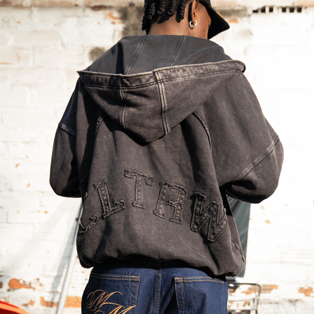 CULTUREWISE TWO STROKE SAINTS BUZOS DE CIERRE OVERSIZED TWO STROKE NEGRO