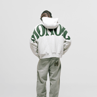 MONOIC TUTTO BENE 2 DOUBLE ZIP MONOIC BUZO GRIS JASPÉ