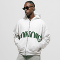 MONOIC TUTTO BENE 2 DOUBLE ZIP MONOIC BUZO GRIS JASPÉ