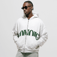 MONOIC TUTTO BENE 2 DOUBLE ZIP MONOIC BUZO GRIS JASPÉ