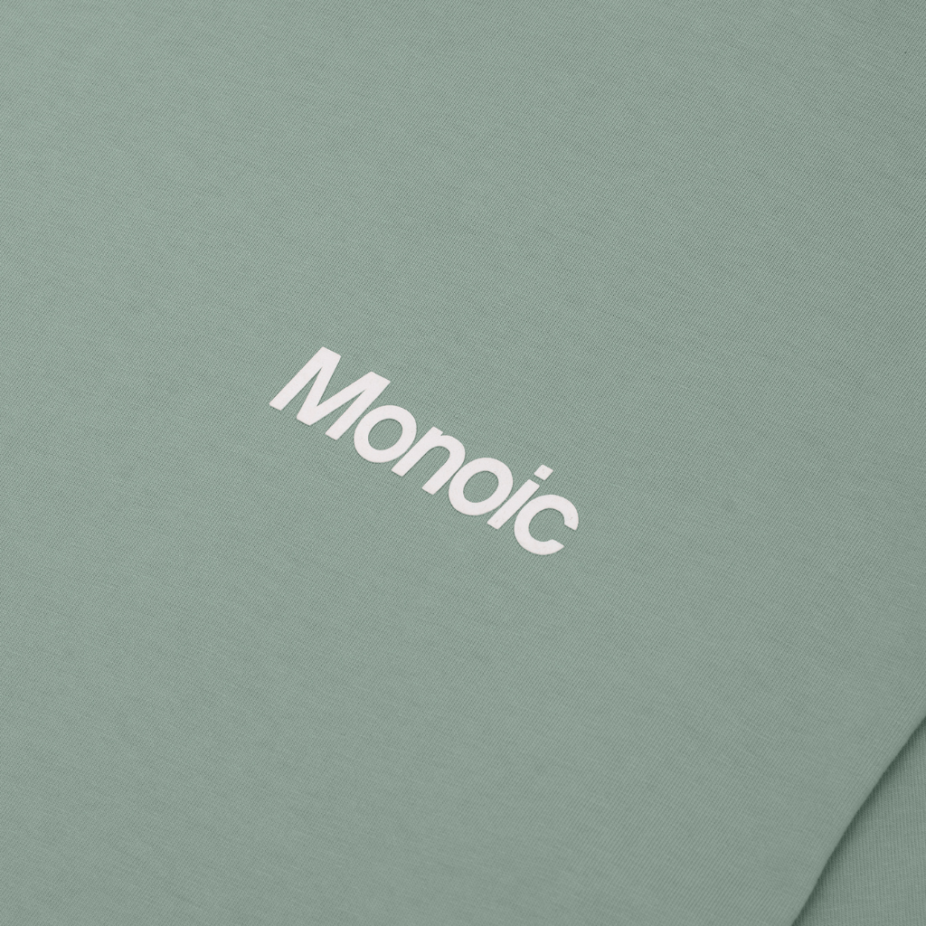 MONOIC TIMELESS V2 CAMISETA LOGO OVERSIZED VERDE MENTA