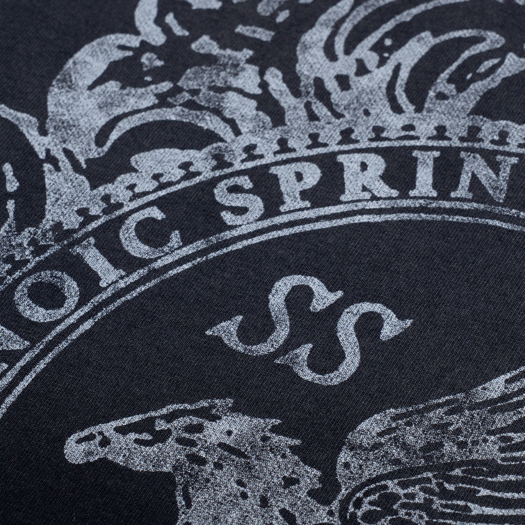 MONOIC TUTTO BENE I CAMISETA OVERSIZED CAVALLO NEGRO DESGASTADO