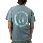 HIDDEN VINTAGE CRACKED LOGO CAMISETA AZUL