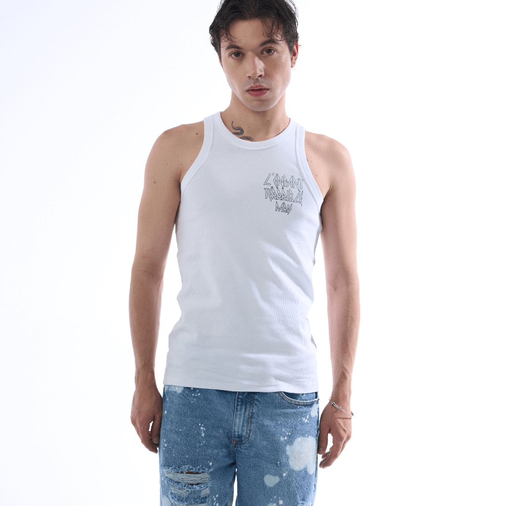 SINNERS ENFANT TERRIBLE TANK TOP HOMBRE BLANCO