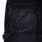 CULTUREWISE TWO STROKE SAINTS SHORTS STRAIGTH DENIM NEGRA