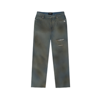 MONOIC SUNSET DREAMS DISTRESSED DENIM JEAN ANCHO GRIS