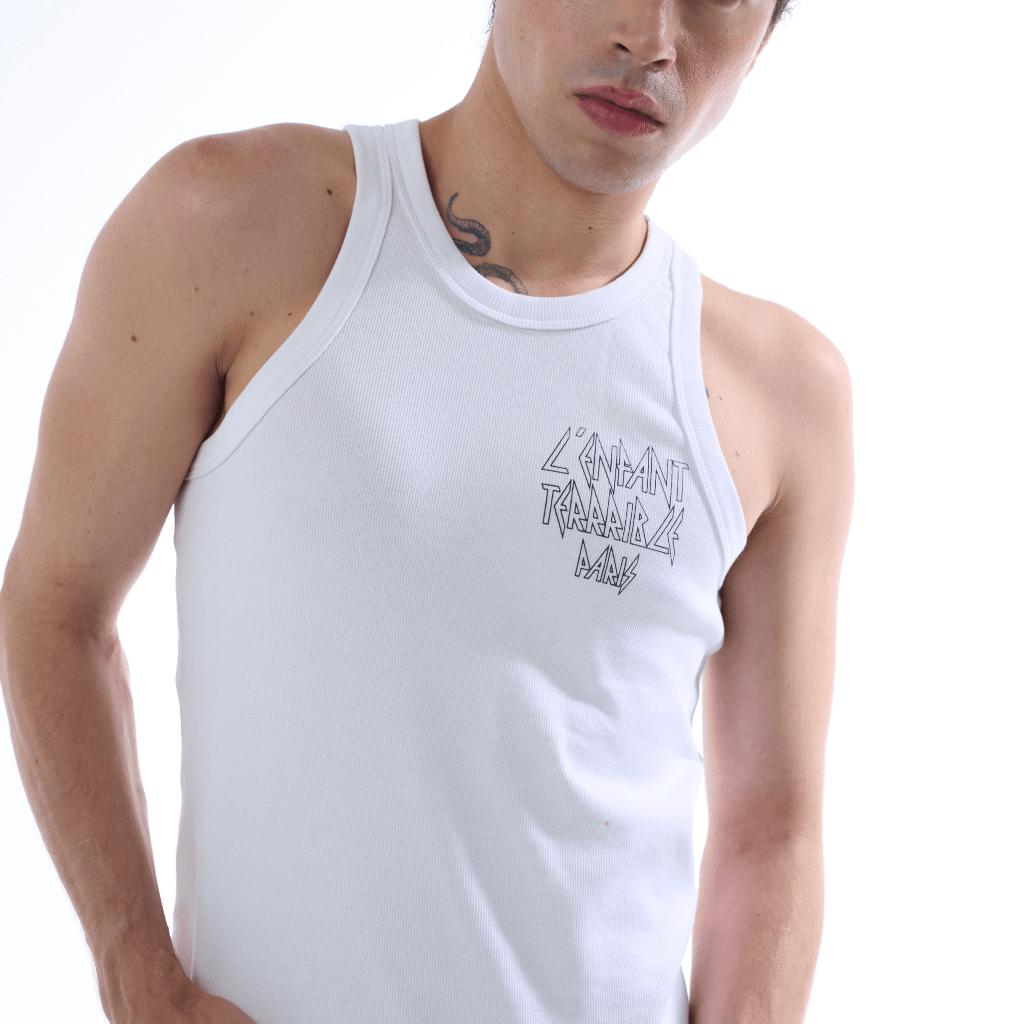 SINNERS ENFANT TERRIBLE TANK TOP HOMBRE BLANCO