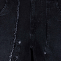 CULTUREWISE TWO STROKE SAINTS SHORTS STRAIGTH DENIM NEGRA