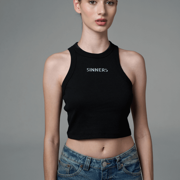 SINNERS TANK TOP MUJER NEGRO