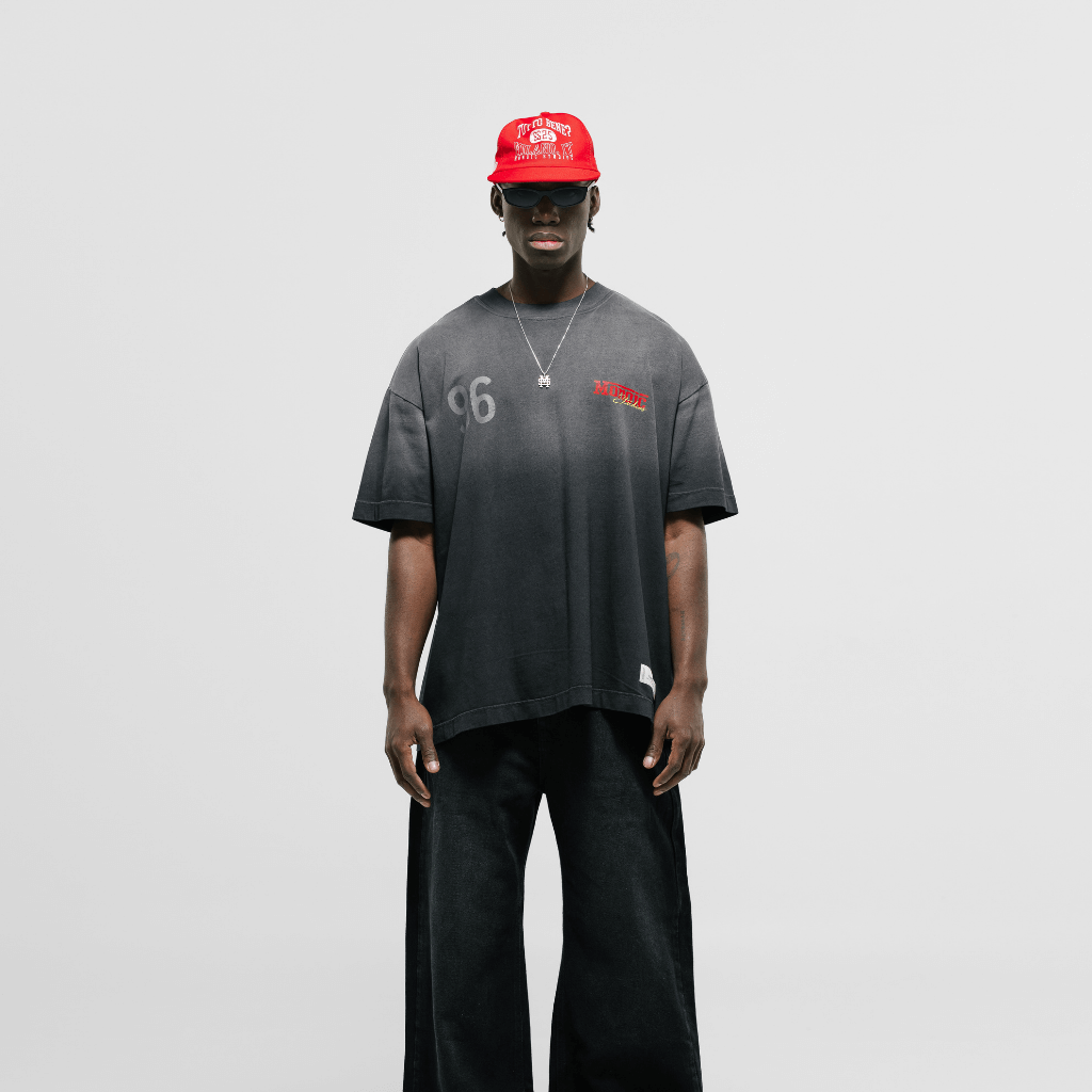 MONOIC TUTTO BENE I CAMISETA OVERSIZED FIT MONZA NEGRO OSCURO