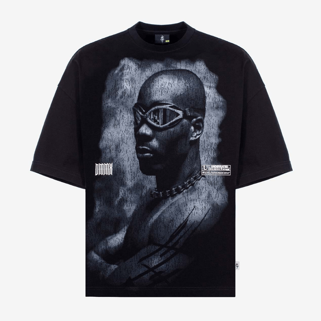 CULTUREWISE TWO STROKE SAINTS CAMISETA OVERSIZED DMX NEGRA