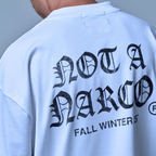 SINNERS NOT A NARCO FW25 CAMISETA BOXY BLANCA
