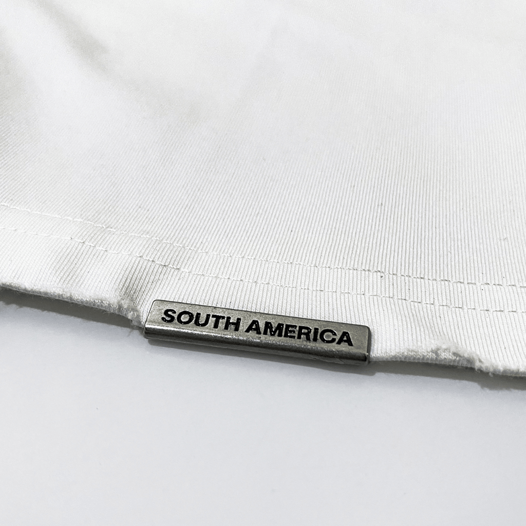 SON OF SON DALLAS TEXAS BLACK FLAG HUNTING CLUB CAMISETA OVERSIZED BLANCA