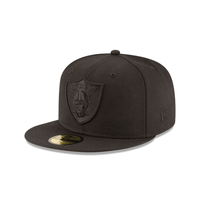 NEW ERA 59FIFTY NFL LAS VEGAS RAIDERS BLACK ON BLACK GORRA CERRADA NEGRA