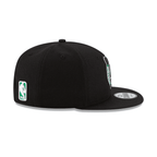 NEW ERA 9FIFTY NBA BOSTON CELTICS GORRA AJUSTABLE NEGRA LOGO VERDE