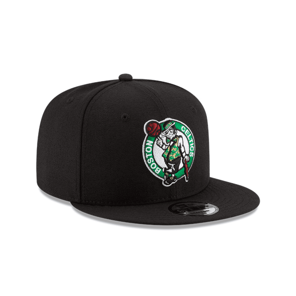 NEW ERA 9FIFTY NBA BOSTON CELTICS GORRA AJUSTABLE NEGRA LOGO VERDE