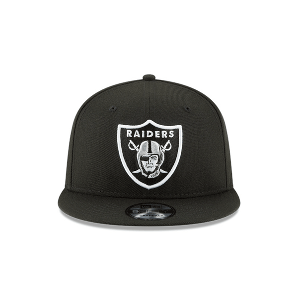 NEW ERA 9FIFTY NFL LAS VEGAS RAIDERS BLACK WHITE COLLECTION GORRA AJUSTABLE NEGRA