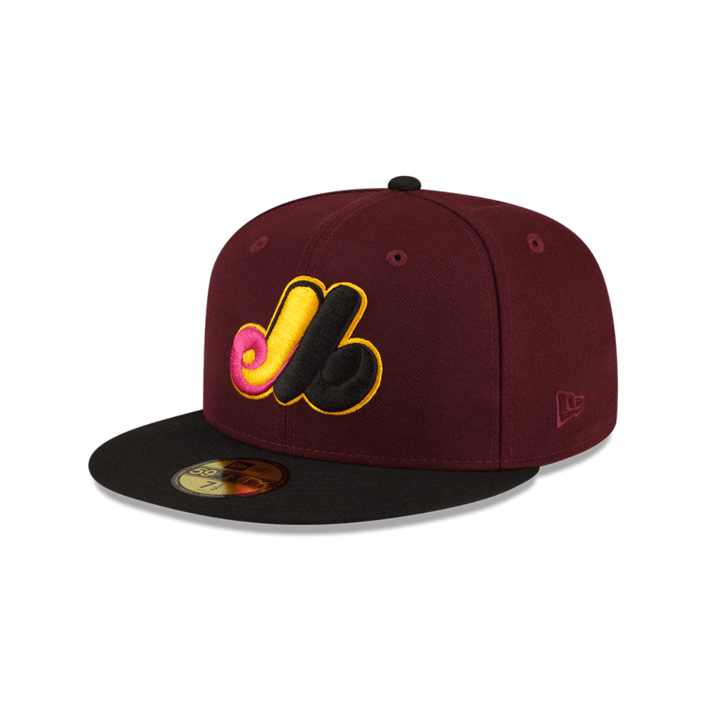 NEW ERA 59FIFTY MLB MONTREAL EXPOS COOPERSTOWN GORRA CERRADA MORADA