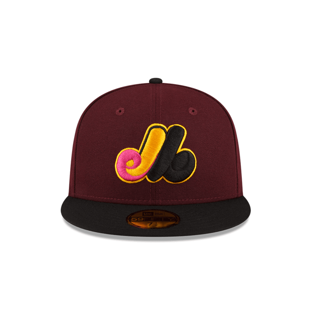 NEW ERA 59FIFTY MLB MONTREAL EXPOS COOPERSTOWN GORRA CERRADA MORADA