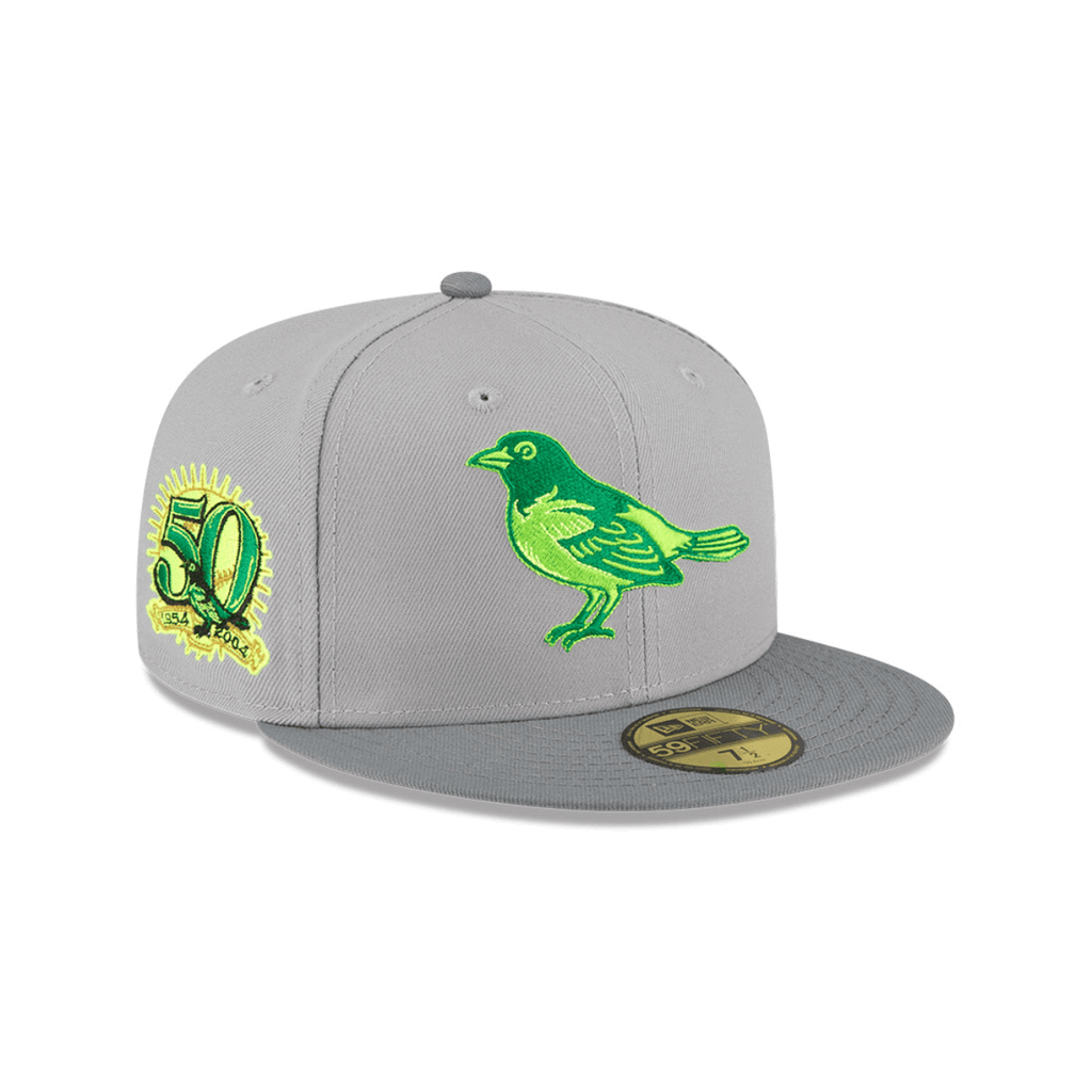 NEW ERA 59FIFTY MLB BALTIMORE ORIOLES 50 ANNIVERSARY GORRA CERRADA GRIS