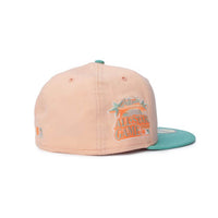 NEW ERA 59FIFTY MLB ATLANTA BRAVES PEACH PINK CLOSED CAP 