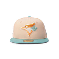 NEW ERA 59FIFTY MLB BLUE JAYS PEACH PINK CLOSED CAP 