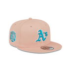 NEW ERA 9FIFTY MLB OAKLAND ATHLETICS AQUA GORRA AJUSTABLE ROSADA
