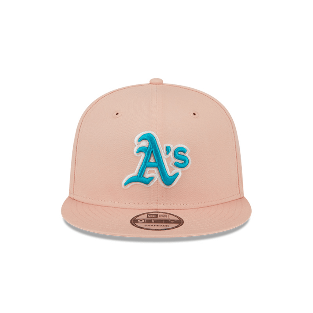 NEW ERA 9FIFTY MLB OAKLAND ATHLETICS AQUA GORRA AJUSTABLE ROSADA