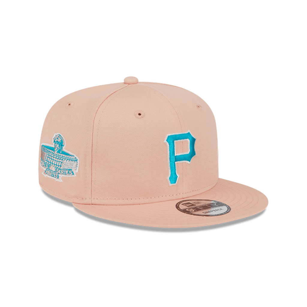 NEW ERA 9FIFTY MLB PITTSBURGH PIRATES BLUE SKY AQUA COLLECTION GORRA AJUSTABLE ROSADA