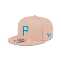 NEW ERA 9FIFTY MLB PITTSBURGH PIRATES BLUE SKY AQUA COLLECTION GORRA AJUSTABLE ROSADA